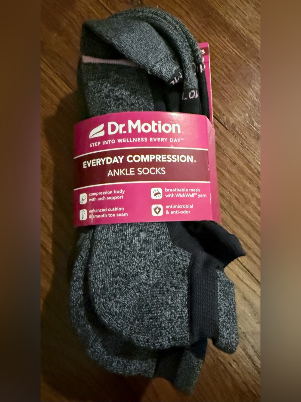 Everyday Compression Ankle Socks - Gray